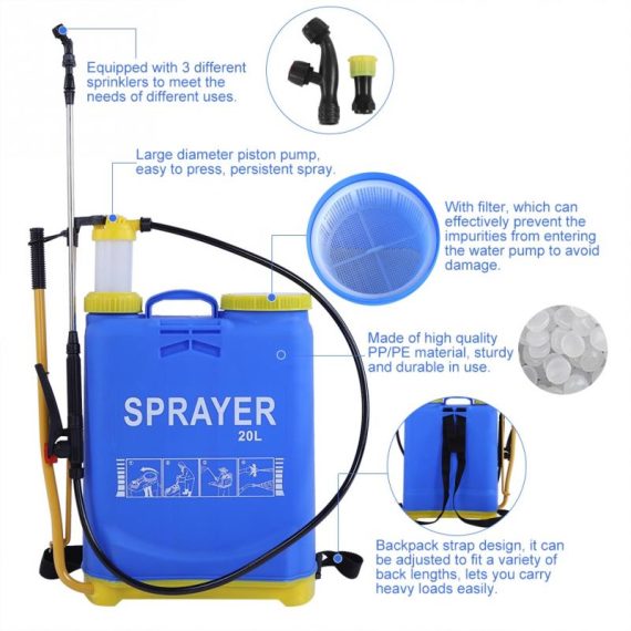 20L Large Capacity Pressure Manual Backpack Sprayer for Agricultural Gardening Use 2 Farmsquare