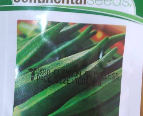 Clemenson Spineless Okra (Continental Seeds)