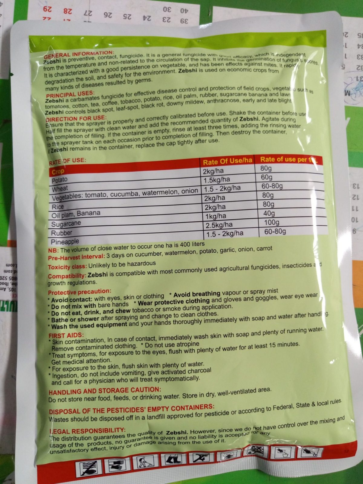 Zebshi Fungicide Agro-Chemical - Image 2