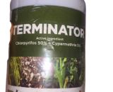 Terminator insecticide (50% Chlorpyrifos and Cypermethrin 5%)