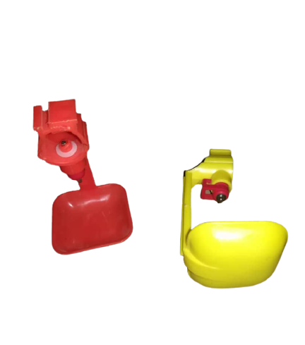 Poultry nipple with cup drinker