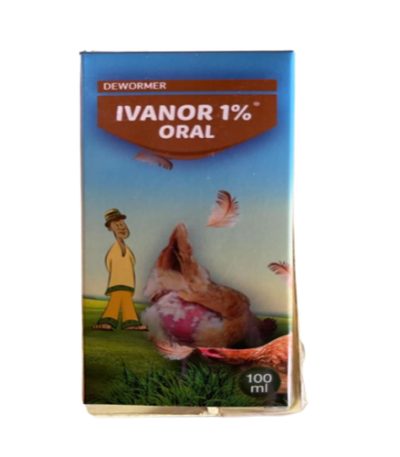 Ivanor 1% Oral Drug (Ivermectin Dewormer) -100ml