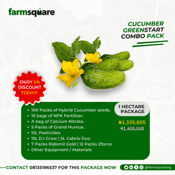 Farmsquare Cucumber Greenstart Package for 1 Hectare