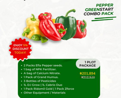 Farmsquare Pepper Greenstart Package for 1 Plot