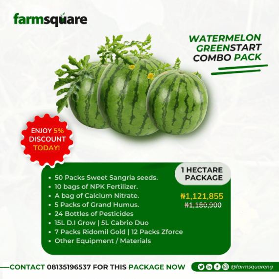 Farmsquare Watermelon Greenstart Package for 1 Hectare