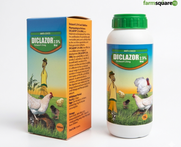 diclazor 2.5 oral solution for poultry coccidiosis treatment