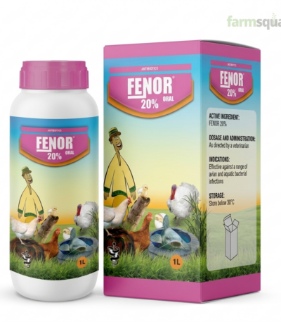 Fenor 20 percent florfenicol oral antibiotic for poultry pigs and fish