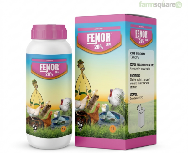Fenor 20 percent florfenicol oral antibiotic for poultry pigs and fish