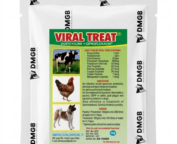 Doxycycline and ciprofloxacin poultry antibiotic powder