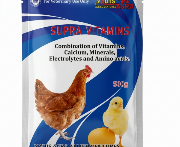 Supra Vitamins Livestock 500g multivitamin supplement for poultry and farm animals