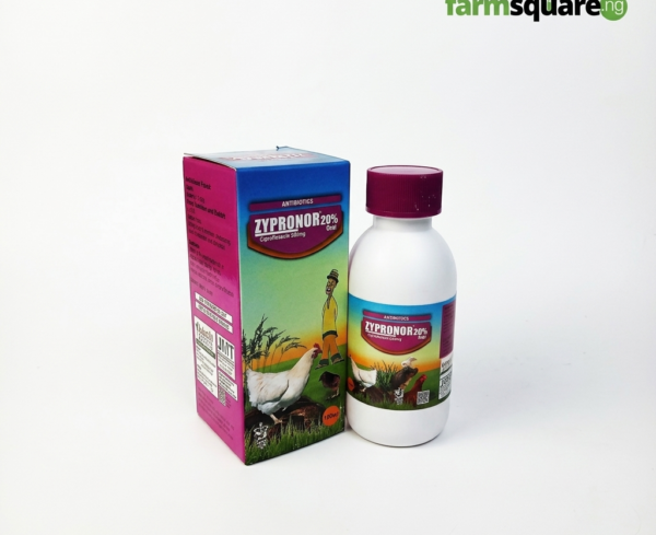 zypronor 20 oral antibiotic solution for poultry and livestock