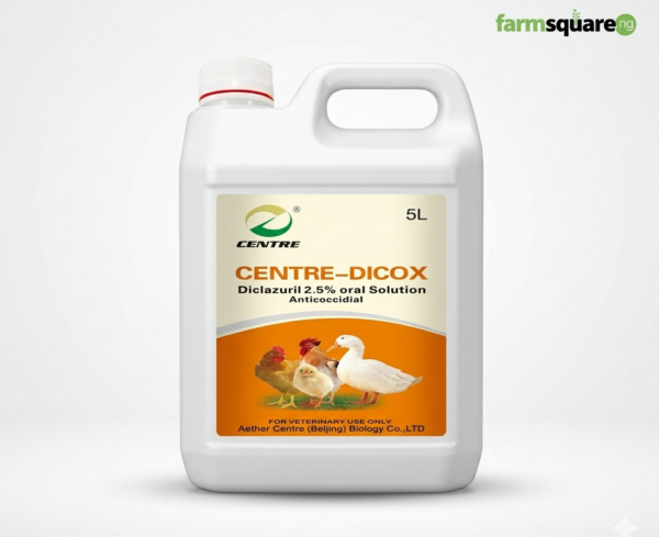 Centre Dicox diclazuril 2.5 percent oral solution for poultry coccidiosis