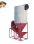 Vertical feed crusher and mixer machine for poultry and livestock feed production