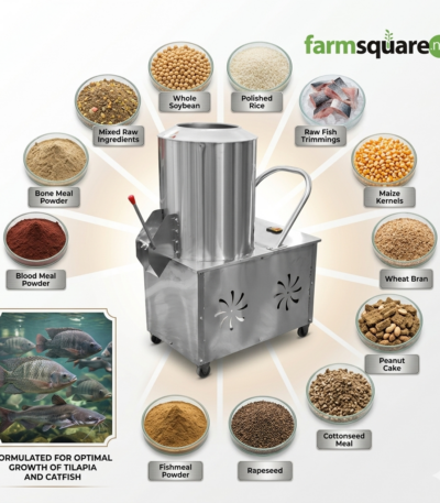 Fish feed mixer for aquaculture animal feed mixing machine