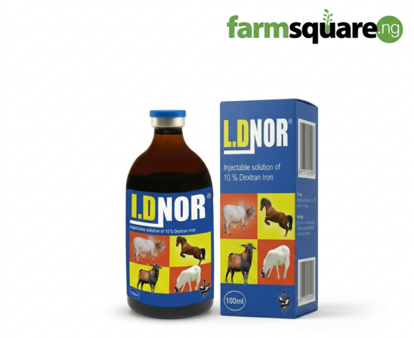 IDNOR Iron Dextran 10 percent veterinary injection for anemia treatment in livestock