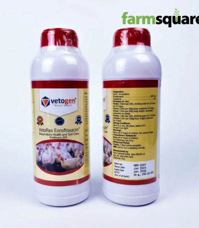 Vetorex enrofloxacin oral solution for poultry and livestock bacterial infections